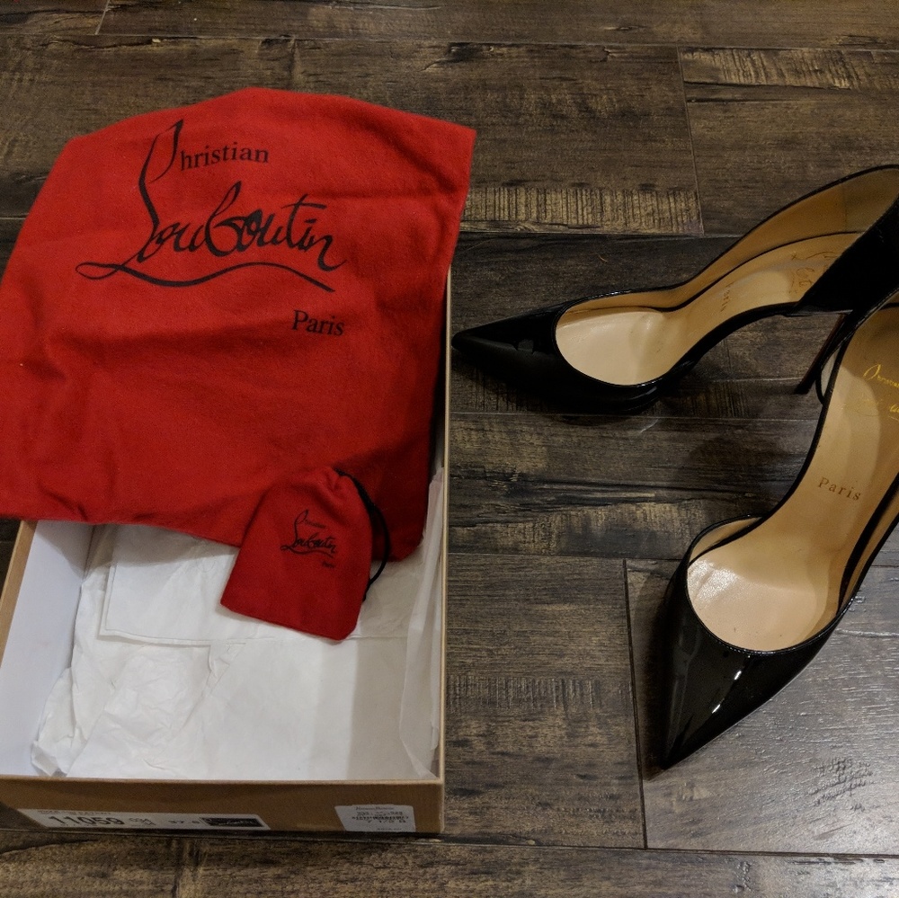 SOLD. Christian Louboutin Iriza Black 100 37.5